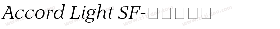 Accord Light SF字体转换